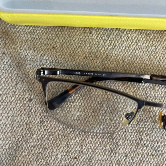 Trina Turk Scott Harris men’s SH-586 Antique Pewter Glasses - Picture 6 of 14